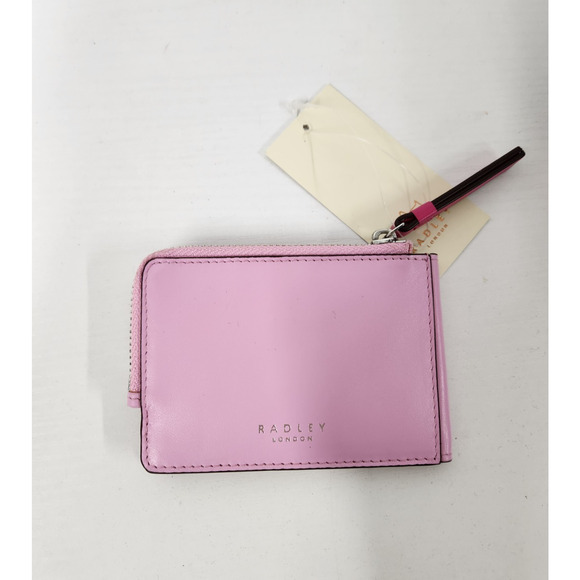 Radley London Feeling Sweet Womens Bright Pink Leather Credit Card Holder/Wallet - Picture 2 of 9